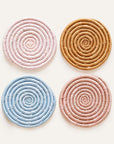 Solid Mixed Set of 4 Coasters