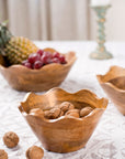 Scalloped Mangowood Bowls