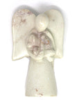 Angel Soapstone Sculpture Holding Dog