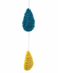 Rainbow Raindrops Felt Mobile