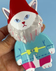 Cat Garden Gnome Hair Claw