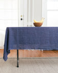Stone Washed Linen Tablecloth - Blush