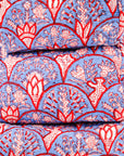 Blue Arch Hand-Block-Printed Toiletry Bag
