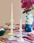 Lotus Bloom Tapered Aluminum Candleholder