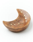Jyotisha Crescent Moon Trinket Dish - Brass Inlay