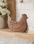 Chicken Puzzle Box - Hand Carved Wood