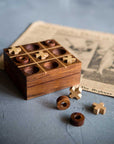 Tic Tac Toe Travel Wooden Game Set