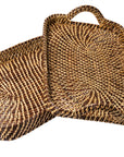 Brown & Natural Rectangle Tray