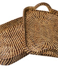 Brown & Natural Rectangle Tray