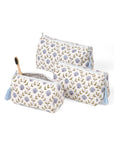 Seashell Blockprint Makeup Bag