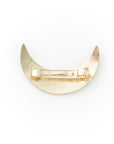 Chandra Crescent Moon Brass Hair Pin Slide with Stick
