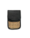 Jessica Cane and Leather Clutch Crossbody