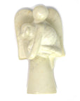 Angel Soapstone Sculpture Holding Dog