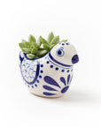 Lalita Bird Succulent Hand Painted Planter