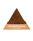 Triangle Peg Board Game - Handcrafted Wood