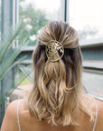 Aranyani Tree of Life Two-Tone Brass Hair Pin Slide with Stick