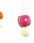 Felt Mushroom Nursery Mobile