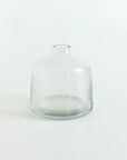 Clear Hammered Glass Bud Vases - Set of 3