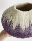 Violet Decorative Wool Ukhamba Bowl