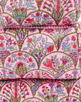 Pink Arch Hand-Block-Printed Toiletry Bag