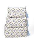 Seashell Blockprint Makeup Bag