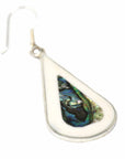 Teardrop Abalone and Mother of Pearl Drop Earrings
