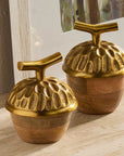 Wooden Acorn Boxes – Set of 2