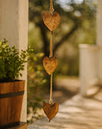 Alaya Heart Trio Rustic Bell Wind Chime