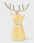 Golden Antler Reindeer Figurine