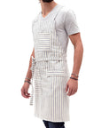 Striped Crossback Bib Apron