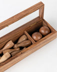 Tabletop Bowling Game Set - Handcrafted Wood