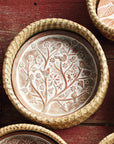 Bread Basket with Birds of a Feather Design Terracotta Bread Warmer