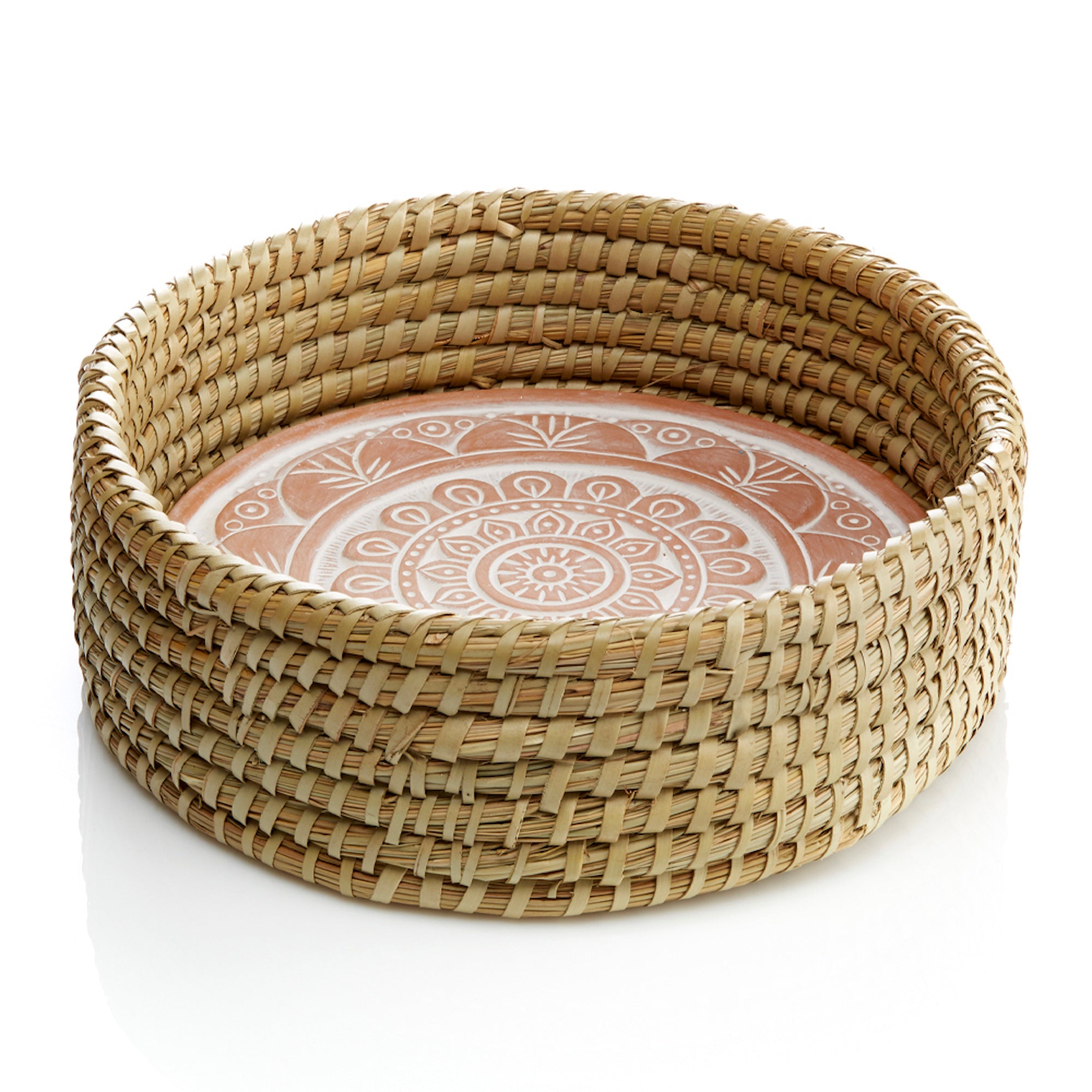 Mandala Bread Warmer & Basket Set