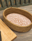 Double Vine Bread Warmer & Basket Set