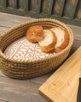Double Vine Bread Warmer & Basket Set