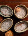 Double Vine Bread Warmer & Basket Set