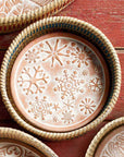 Snowflake Bread Warmer & Basket Set