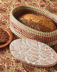 Falling Leaves Bread Warmer & Basket Set