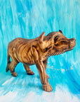 Kenyan Jacaranda Wood Water Buffalo Sculpture