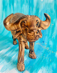 Kenyan Jacaranda Wood Water Buffalo Sculpture