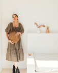 Emma Oversized Rattan Round Satchel