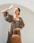Emma Oversized Rattan Round Satchel