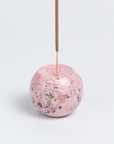 Gemstone Sphere Incense Holder - Rhodonite Pink