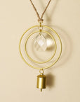 Suyra Two Circle Crystal Suncatcher Wind Chime