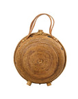 Emma Oversized Rattan Round Satchel