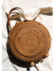 Emma Oversized Rattan Round Satchel