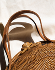 Emma Oversized Rattan Round Satchel