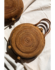 Emma Oversized Rattan Round Satchel