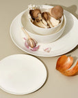 Slim White Dinnerware Set - Set of 4