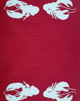 Four Lobster Red & Aqua